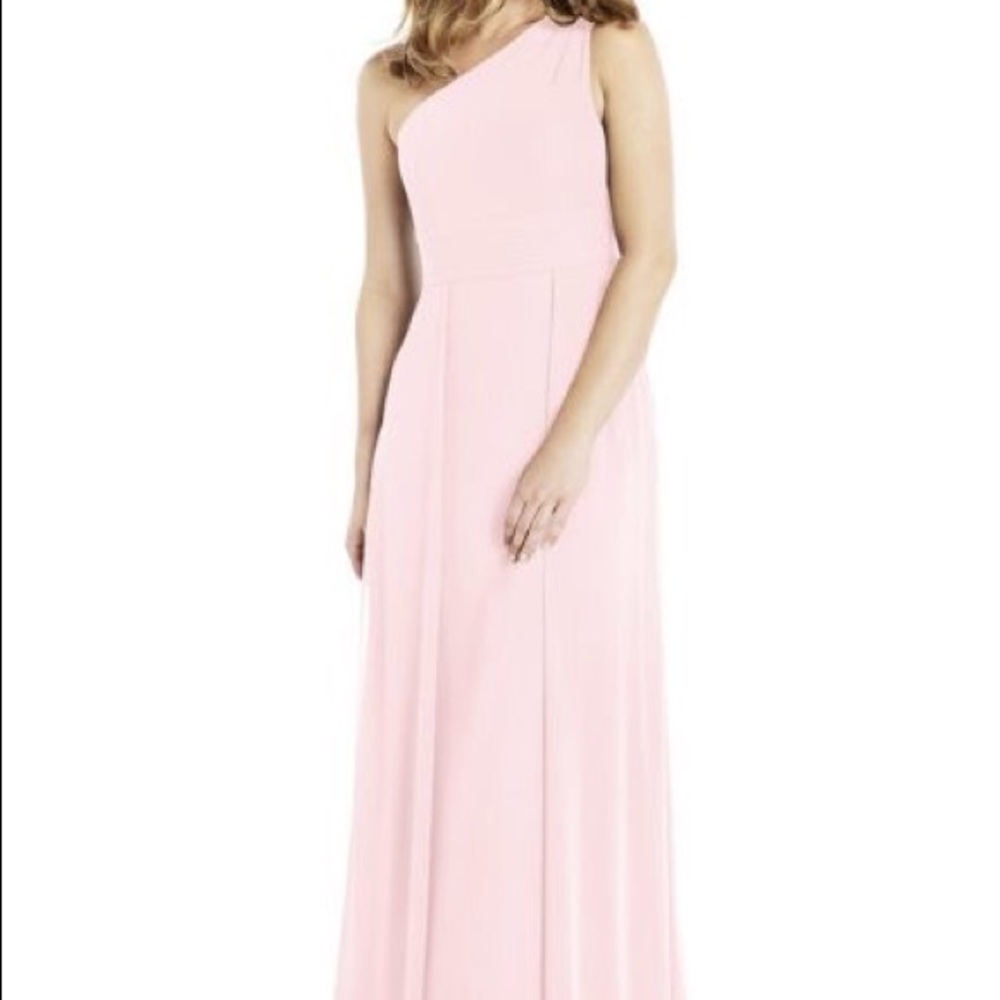 AZAZIE Blushing Pink Bridesmaid Dress